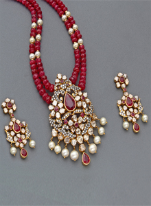 Polki lockets sales